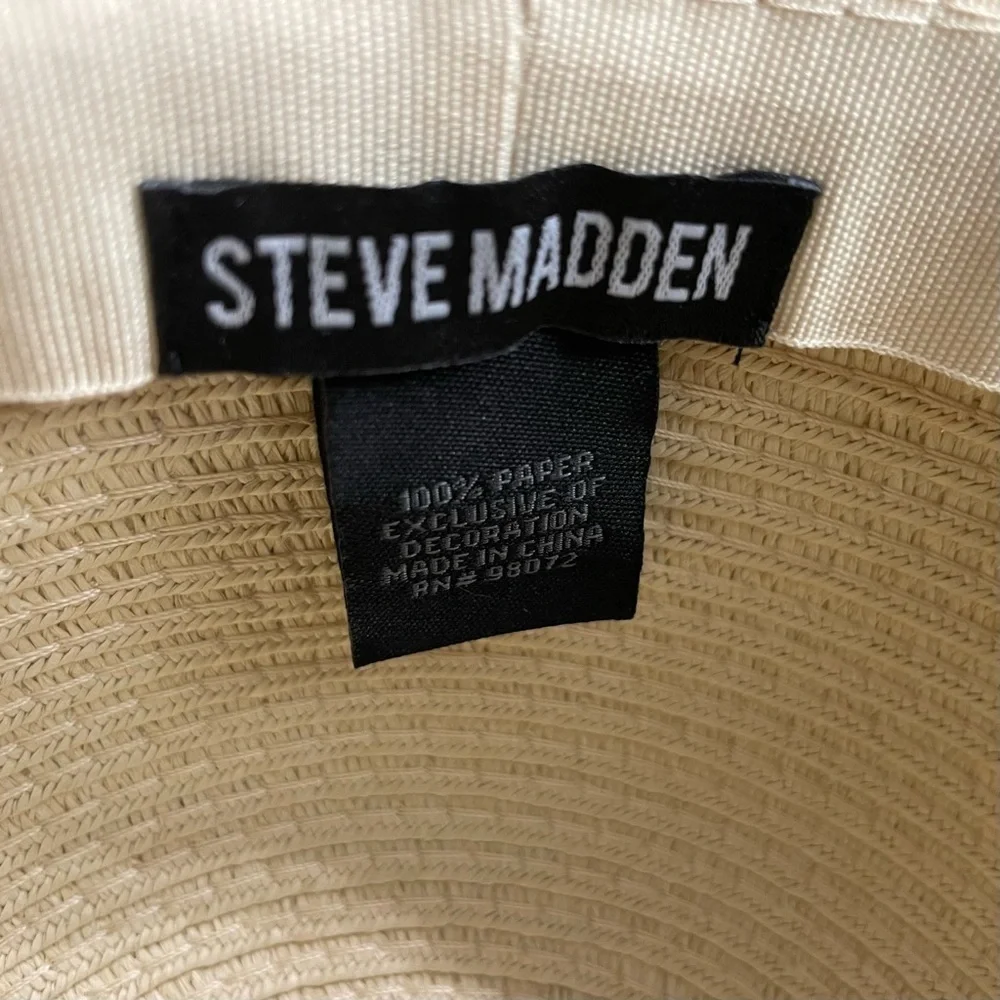 Steve Madden Sun Hat with Tropical Floral Silk Scarf